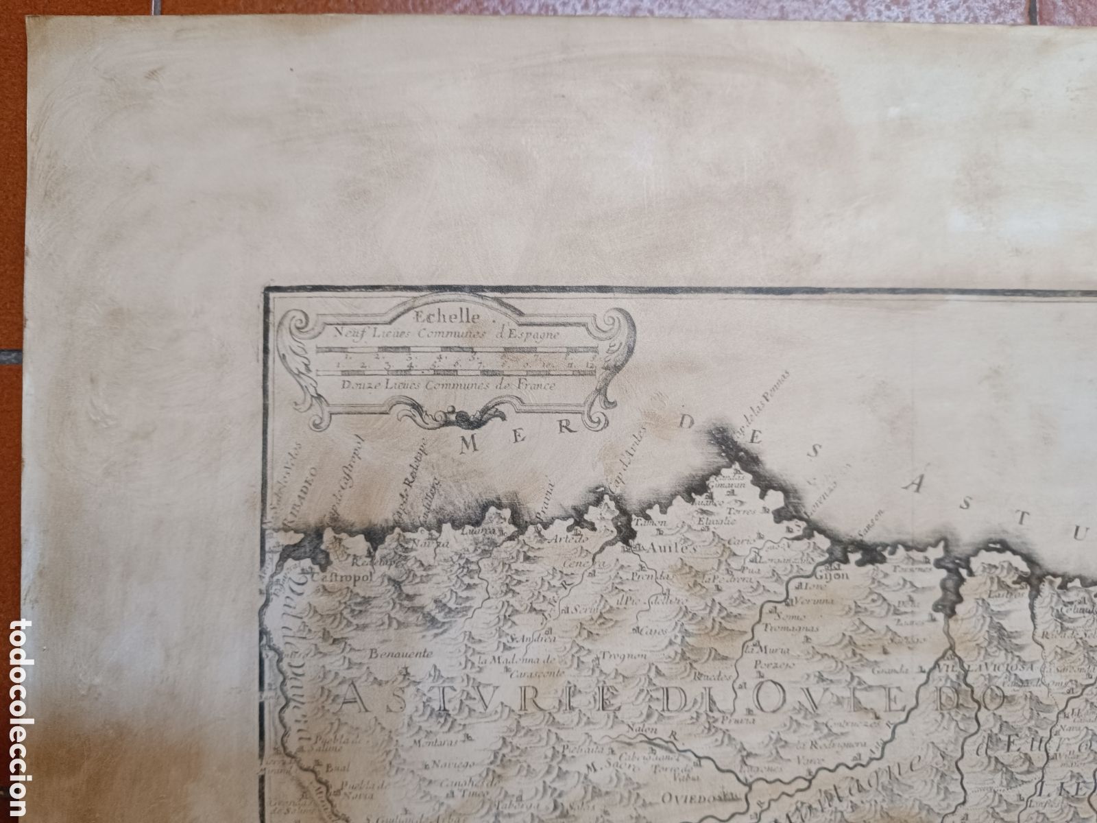Mapas contempor&aacute;neos: Mapa Principado de Asturias en 1707 - Foto 3