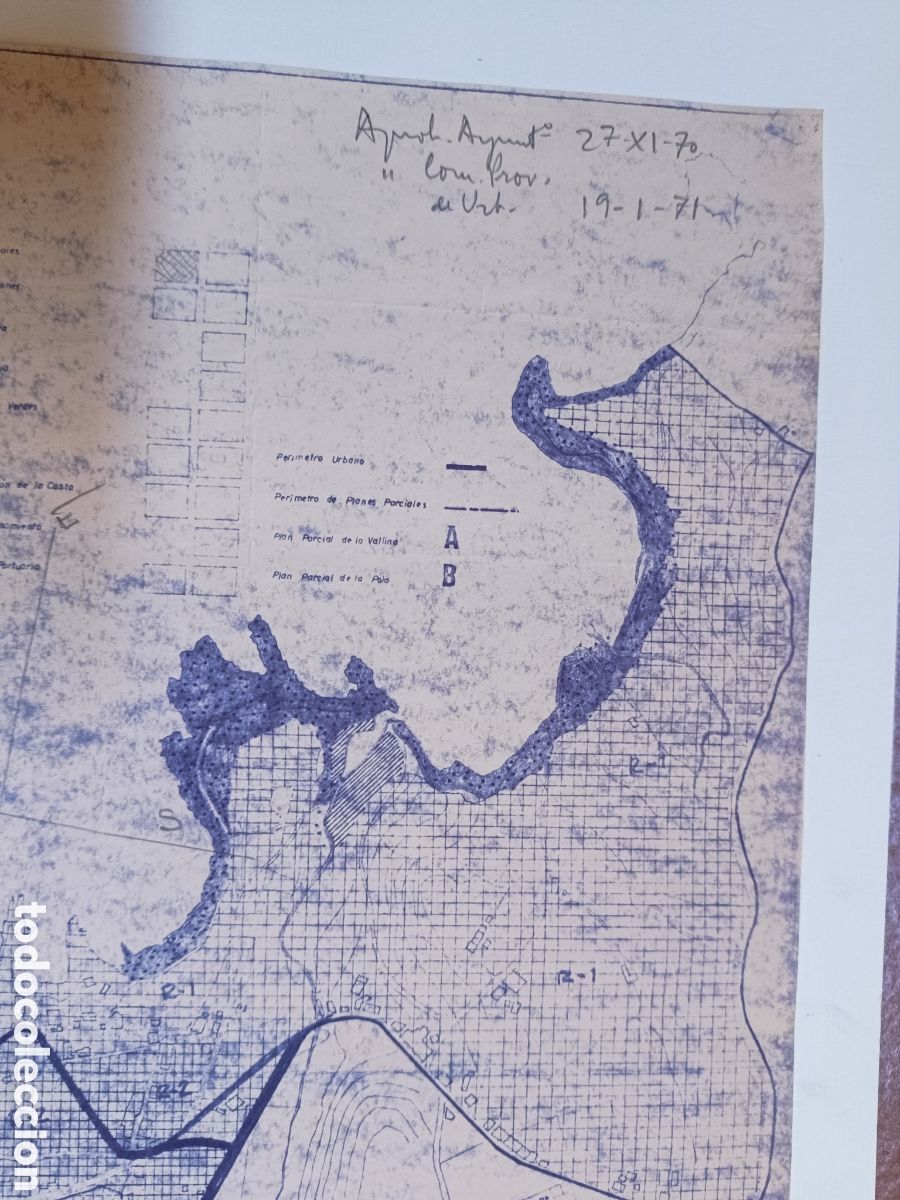 Mapas contempor&aacute;neos: Mapa Plano Plan general de ordenaci&oacute;n de Luanco en 1970 - Foto 2
