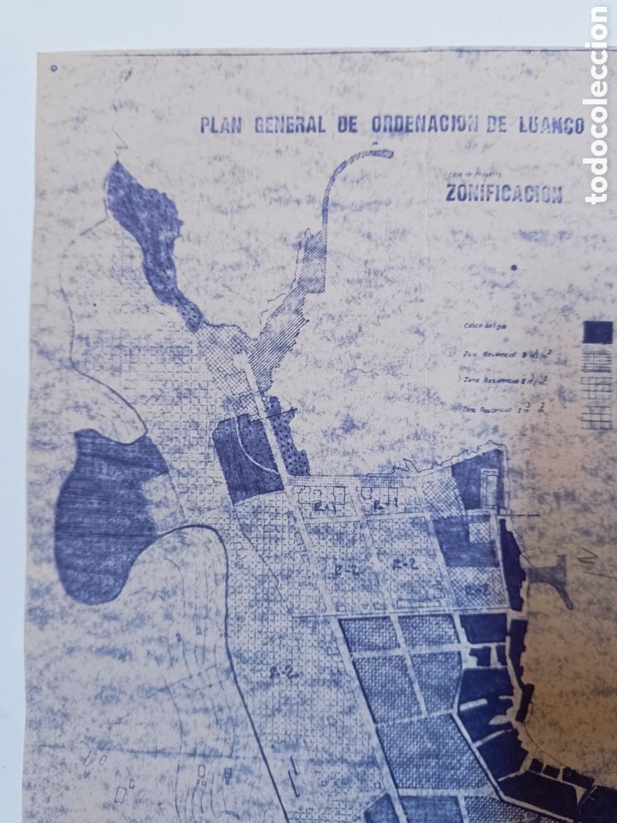 Mapas contempor&aacute;neos: Mapa Plano Plan general de ordenaci&oacute;n de Luanco en 1970 - Foto 7