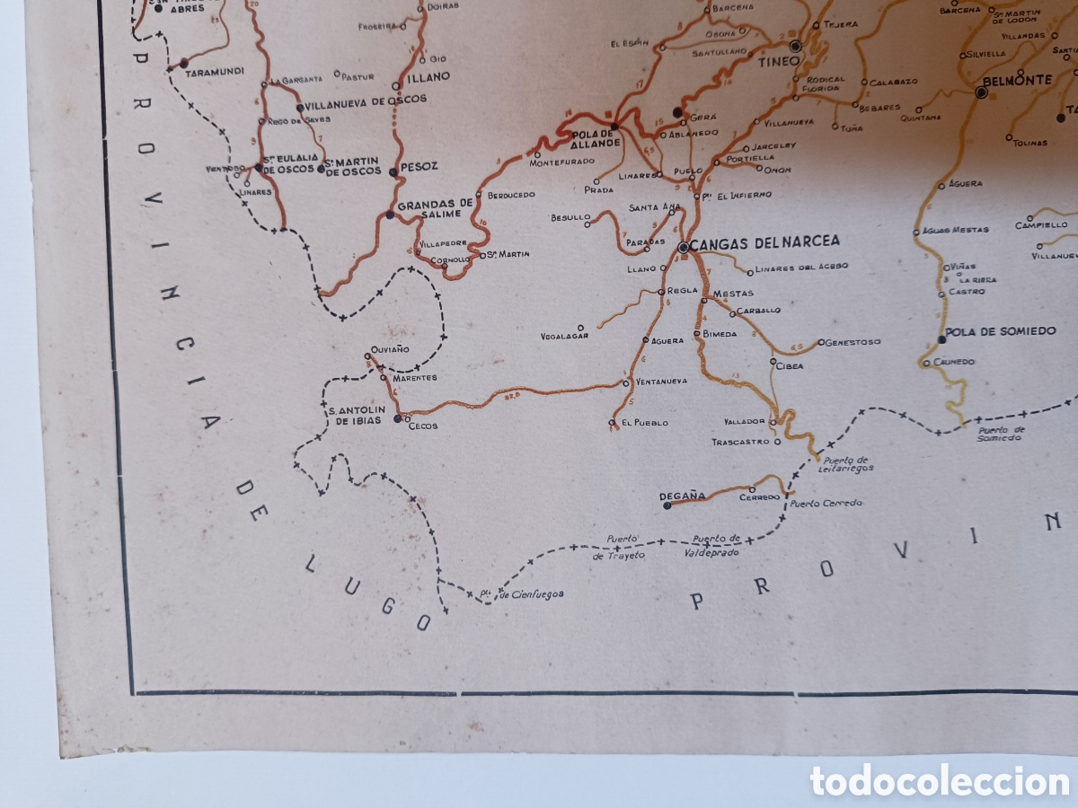 Mapas contempor&aacute;neos: Mapa plano Carreteras de Asturias - Foto 3