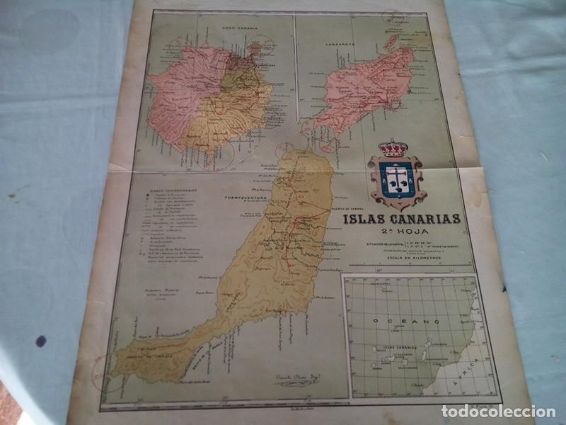 Mapas contempor&aacute;neos: MAPA MUY ANTIGUO DE ISLAS CANARIAS - Foto 1