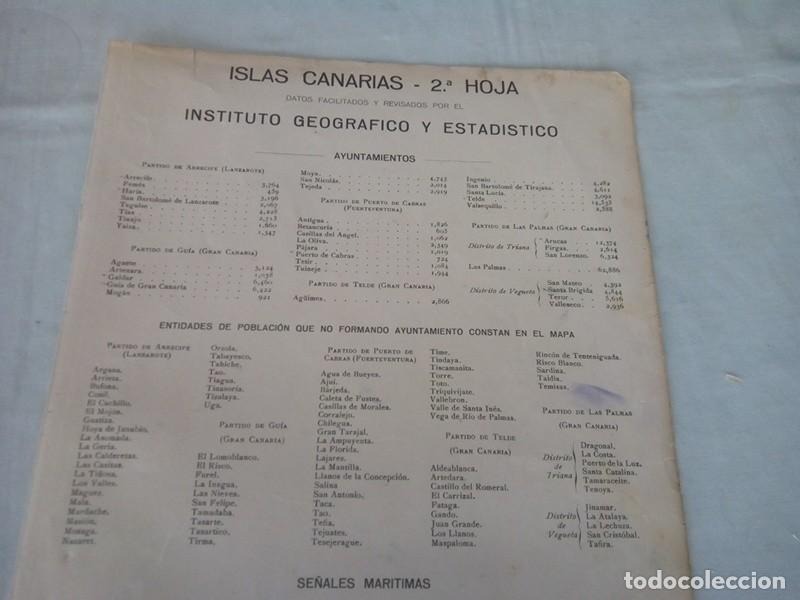 Mapas contempor&aacute;neos: MAPA MUY ANTIGUO DE ISLAS CANARIAS - Foto 10