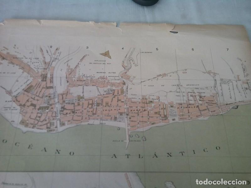 Mapas contempor&aacute;neos: MAPA MUY ANTIGUO NOMENCLATOR DE LAS VIAS Y EDIFICIOS PUBLICOS DE LAS PALMAS - Foto 3