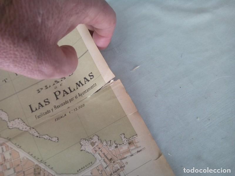 Mapas contempor&aacute;neos: MAPA MUY ANTIGUO NOMENCLATOR DE LAS VIAS Y EDIFICIOS PUBLICOS DE LAS PALMAS - Foto 6