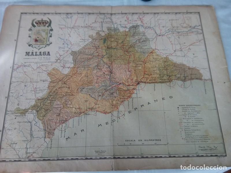 Mapas contempor&aacute;neos: MAPA MUY ANTIGUO DE MALAGA - Foto 1