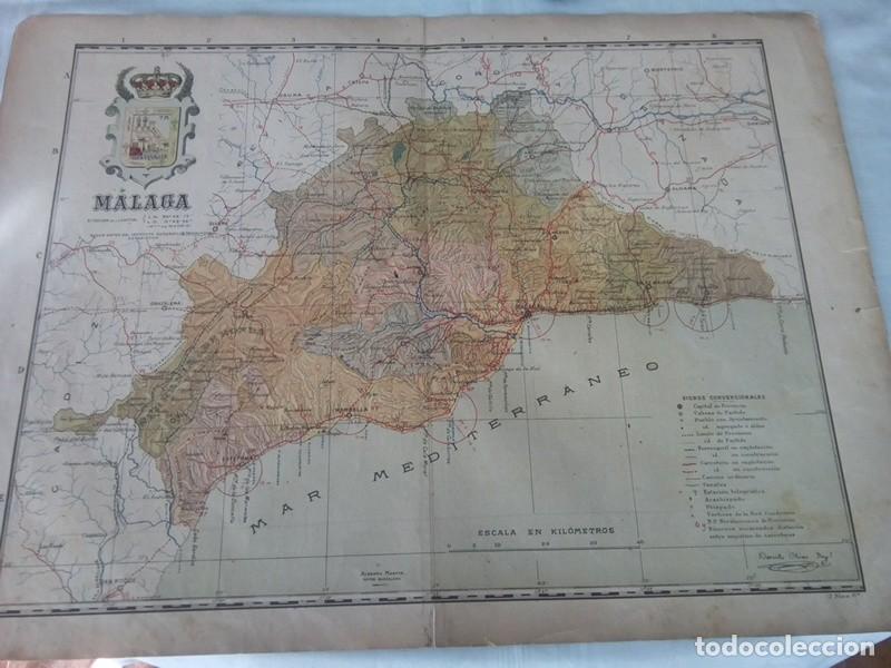 Mapas contempor&aacute;neos: MAPA MUY ANTIGUO DE MALAGA - Foto 2