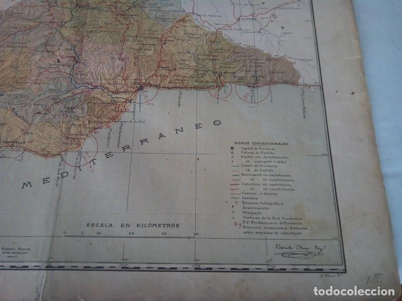 Mapas contempor&aacute;neos: MAPA MUY ANTIGUO DE MALAGA - Foto 7
