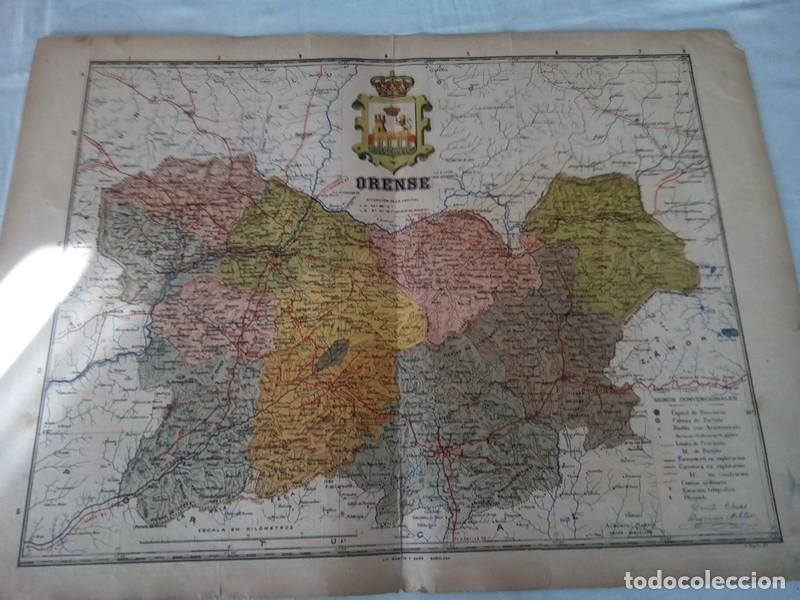 Mapas contempor&aacute;neos: MAPA ANTIGUO DE PROVINCIA DE ORENSE - Foto 1