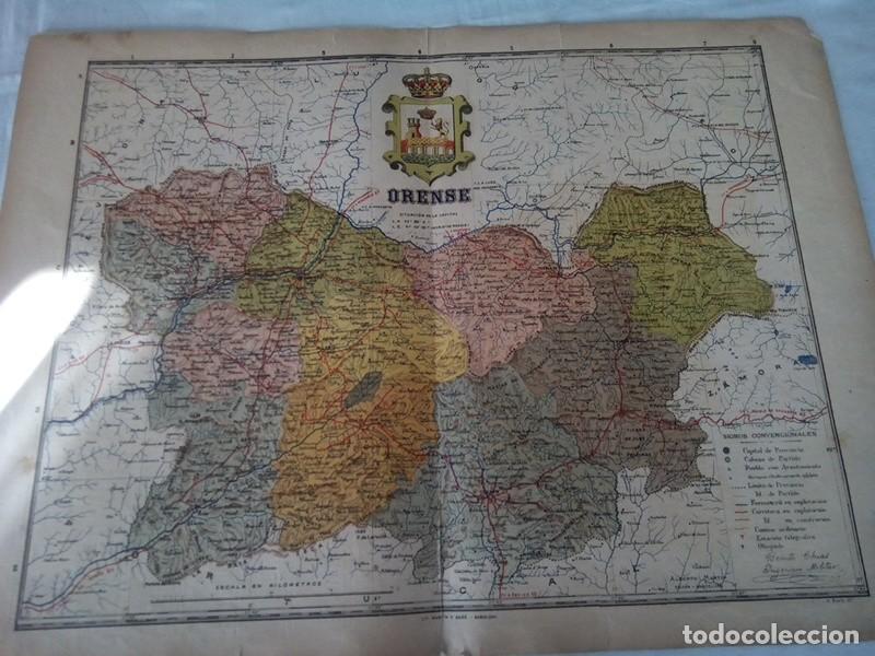 Mapas contempor&aacute;neos: MAPA ANTIGUO DE PROVINCIA DE ORENSE - Foto 2