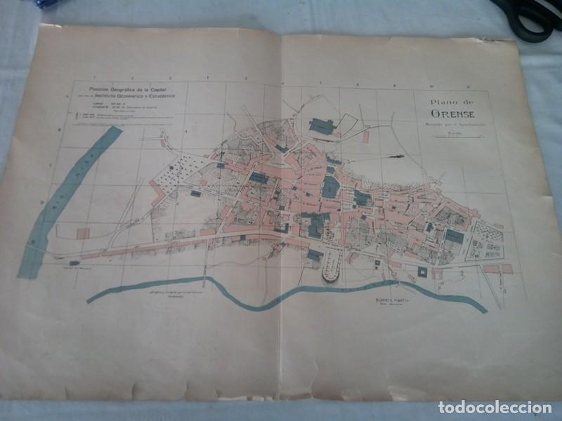 Mapas contempor&aacute;neos: MAPA ANTIGUO NOMENCLATOR DE LAS VIAS Y EDIFICIOS PUBLICOS DE ORENSE - Foto 1