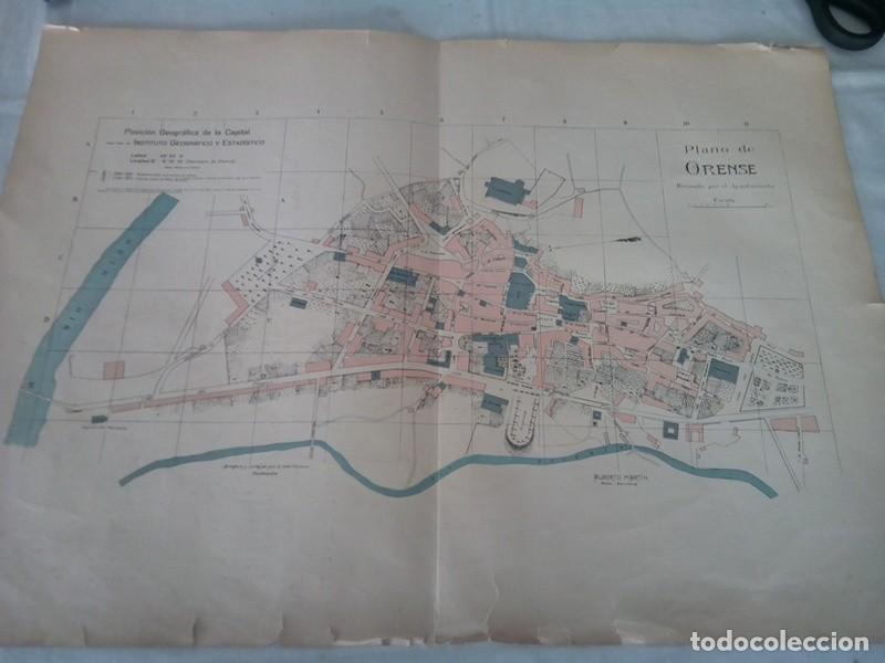 Mapas contempor&aacute;neos: MAPA ANTIGUO NOMENCLATOR DE LAS VIAS Y EDIFICIOS PUBLICOS DE ORENSE - Foto 2