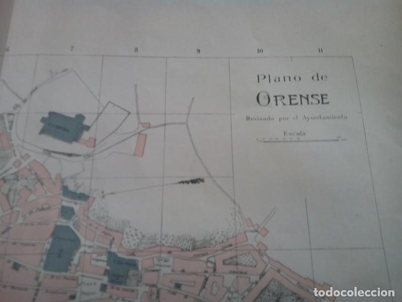 Mapas contempor&aacute;neos: MAPA ANTIGUO NOMENCLATOR DE LAS VIAS Y EDIFICIOS PUBLICOS DE ORENSE - Foto 3