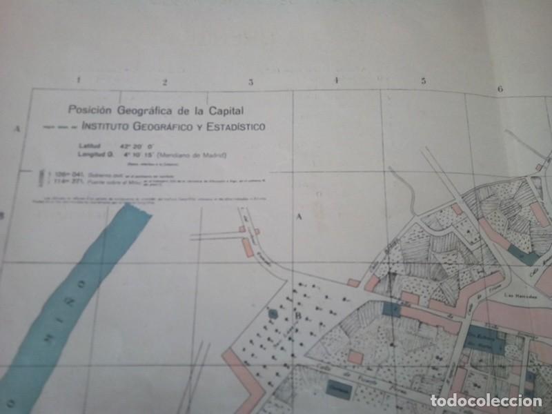 Mapas contempor&aacute;neos: MAPA ANTIGUO NOMENCLATOR DE LAS VIAS Y EDIFICIOS PUBLICOS DE ORENSE - Foto 6
