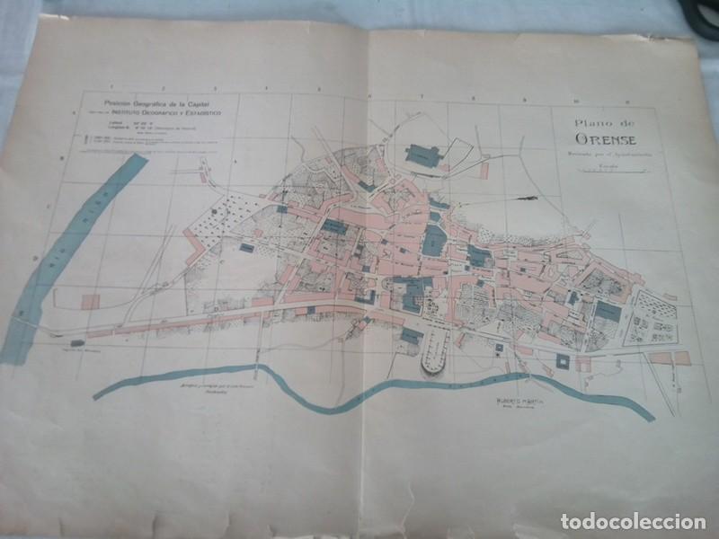 Mapas contempor&aacute;neos: MAPA ANTIGUO NOMENCLATOR DE LAS VIAS Y EDIFICIOS PUBLICOS DE ORENSE - Foto 7