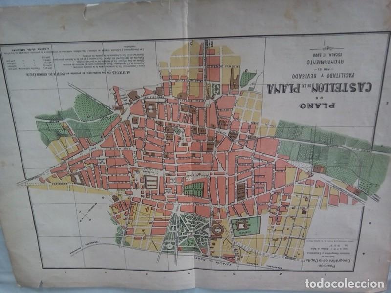 Mapas contempor&aacute;neos: MAPA ANTIGUO NOMENCLATOR DE LAS VIAS Y EDIFICIOS PUBLICOS DE CASTELLON DE LA PLANA - Foto 1
