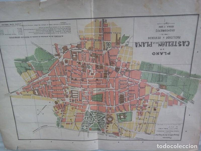 Mapas contempor&aacute;neos: MAPA ANTIGUO NOMENCLATOR DE LAS VIAS Y EDIFICIOS PUBLICOS DE CASTELLON DE LA PLANA - Foto 2