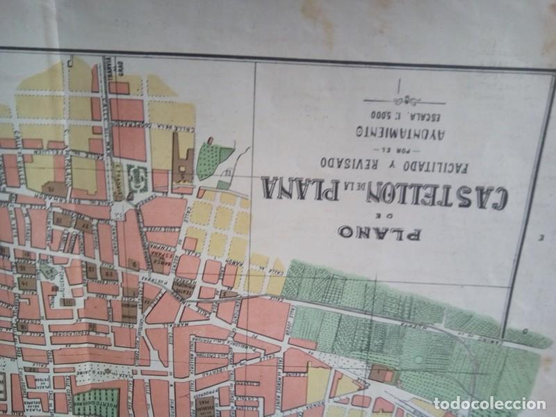 Mapas contempor&aacute;neos: MAPA ANTIGUO NOMENCLATOR DE LAS VIAS Y EDIFICIOS PUBLICOS DE CASTELLON DE LA PLANA - Foto 4