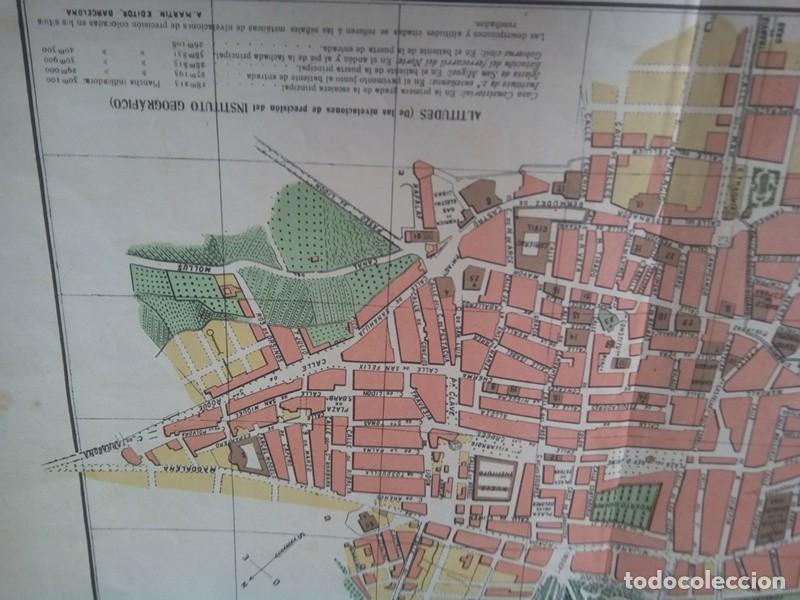 Mapas contempor&aacute;neos: MAPA ANTIGUO NOMENCLATOR DE LAS VIAS Y EDIFICIOS PUBLICOS DE CASTELLON DE LA PLANA - Foto 5
