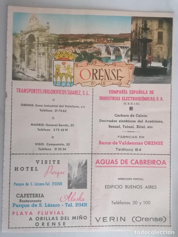 Contemporary maps: ANUARIO TELEFONICO CON MAPA DE LA PROVINCIA DE ORENSE Y PUBLICIDAD