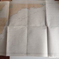 Mapas contemporáneos: MAPA CARTA MARINA CABO GATA -ALMERIA-CANO PALOS-MURCIA- 113X82 CMS