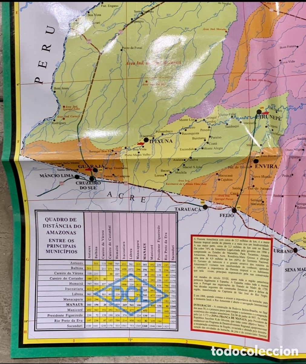 Mapas contempor&aacute;neos: Mapa Escolar. Estado do Amazonas. Brasil. 2002. - Foto 5