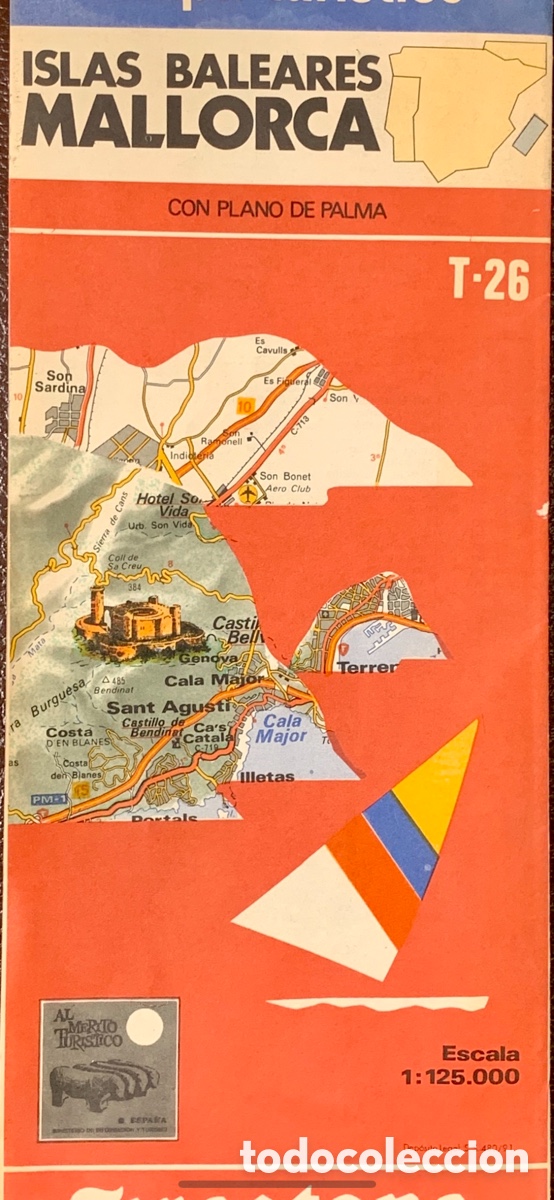 Mapas contempor&aacute;neos: Mapa. Islas Baleares. 1991. - Foto 1