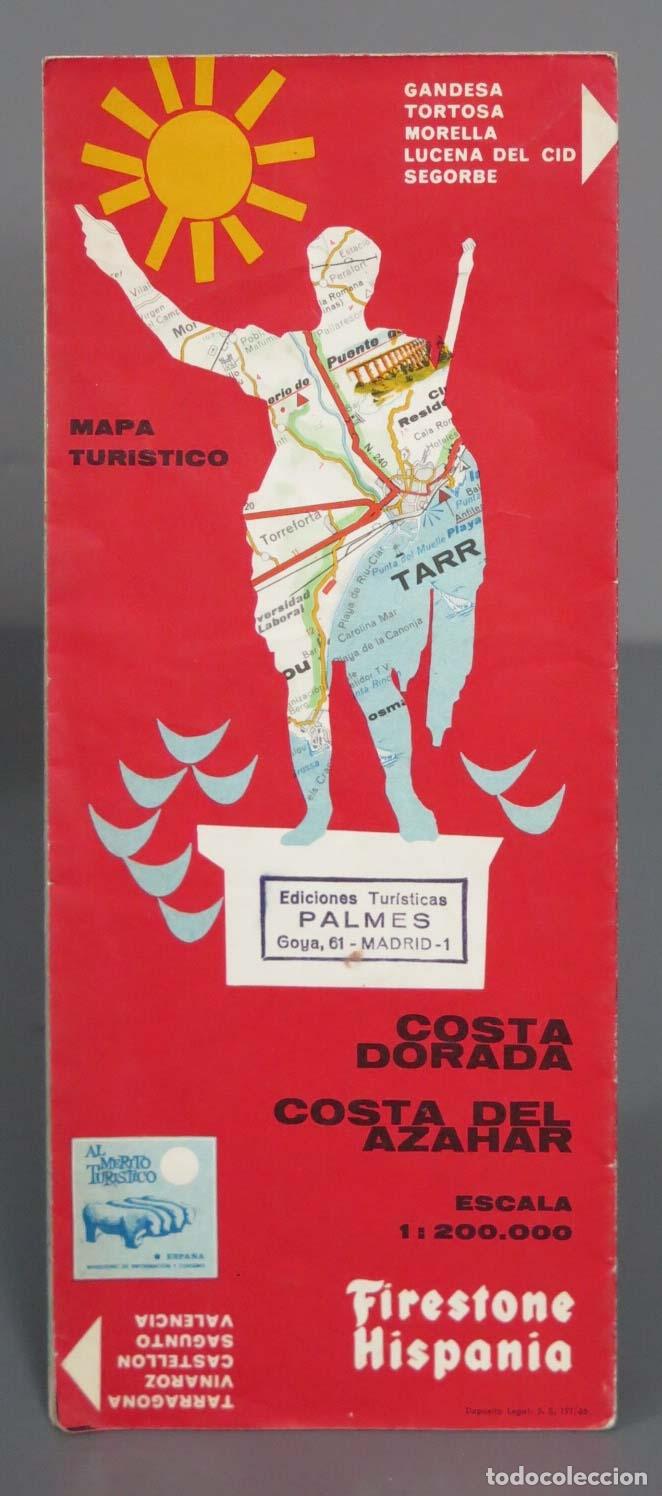 Mapas contempor&aacute;neos: MAPA. COSTA DORADA. COSTA DEL AZAHAR. FIRESTONE - Foto 1