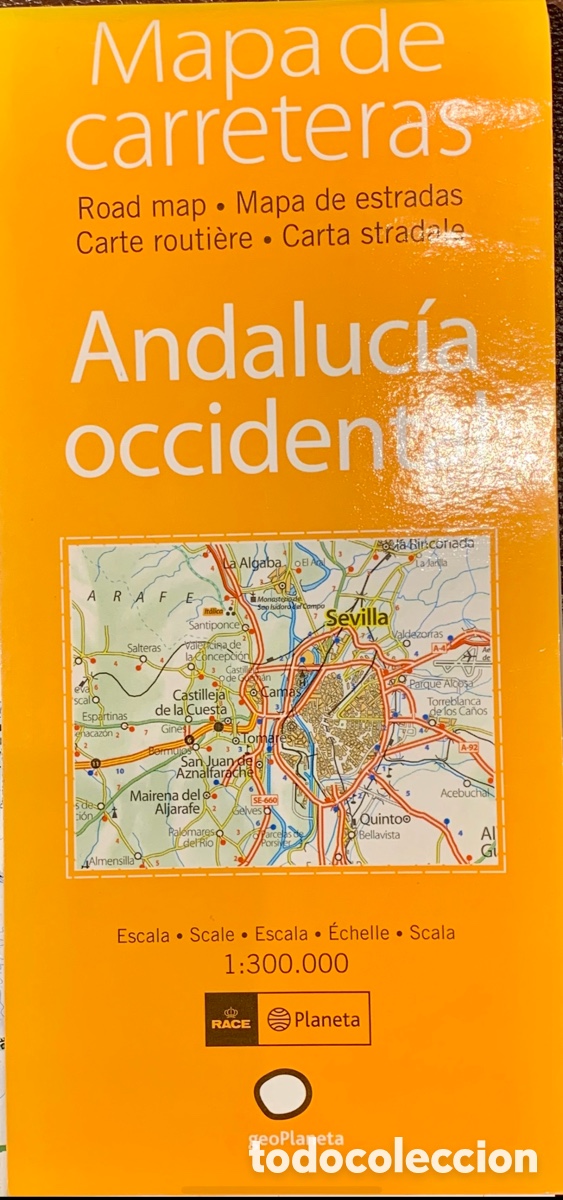 Mapas contempor&aacute;neos: Mapa. Andaluc&iacute;a Occidental. GeoPlaneta. - Foto 1