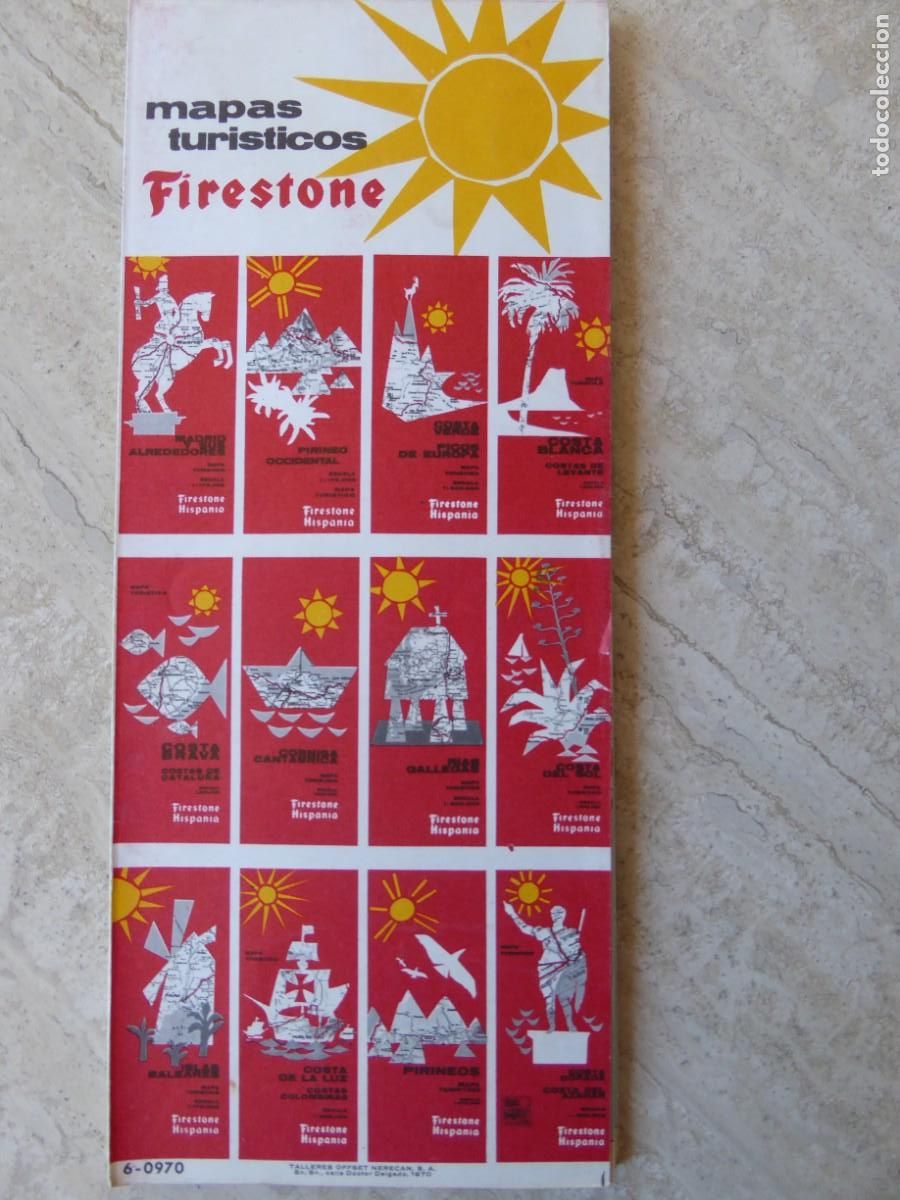 Mapas contempor&aacute;neos: MAPA DE CARRETERAS. FIRESTONE HISPANIA. 1. - Foto 2