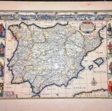 Mapas contemporáneos: MAPA-GRABADO. CORNELIYUM DARKERUM. SIGLO XVII. EL ENVIO CERTIFICADO ESTA INCLUIDO.