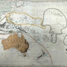 Mapas contemporáneos: MAPA 1876 OCEANÍA