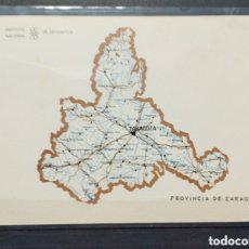 Mapas contemporáneos: MAPA DEL INSTITUTO NACIONAL DE ESTADÍSTICA DE LA PROVINCIA DE ZARAGOZA AL DORSO INFORMACIÓN VARIA SO