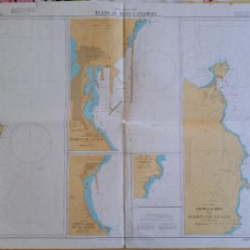 Mapas contemporáneos: NAUTICAL CHART - PLANS IN ISLAS CANARIAS (NORTH ATLANTIC OCEAN) - Nº 1856