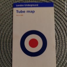 Mapas contemporáneos: 1 PLANO DEL ** TUBE LONDON UNDERGROUND ** AÑO 2008 / MARCH