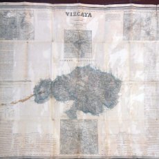 Mapas contemporáneos: VIZCAYA. 1857 FRANCISCO COELLO, VÍCTOR DE MUNIBE, PASCUAL MADOZ