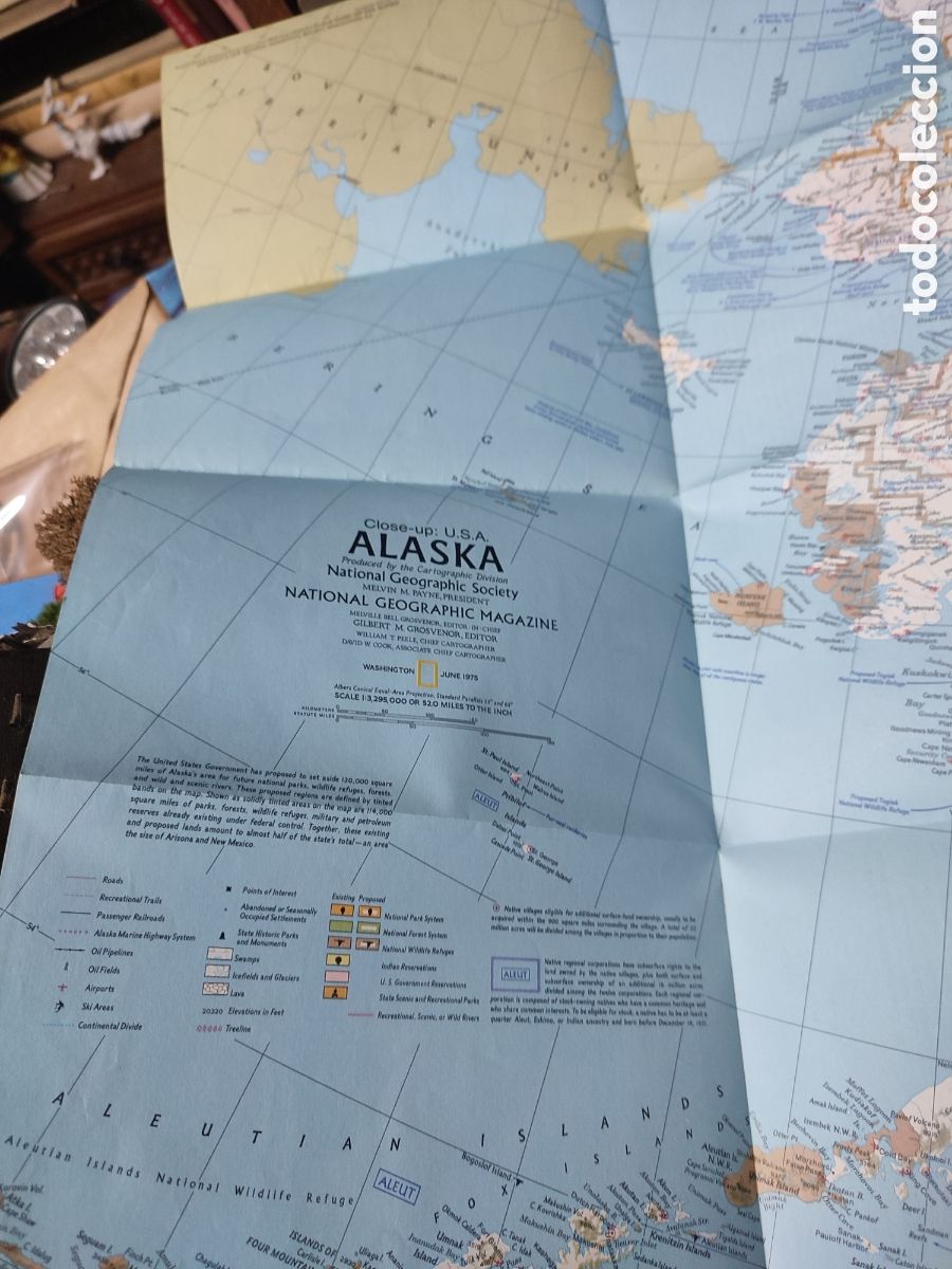 Mapas contempor&aacute;neos: Mapa Alaska National Geographic - Foto 3