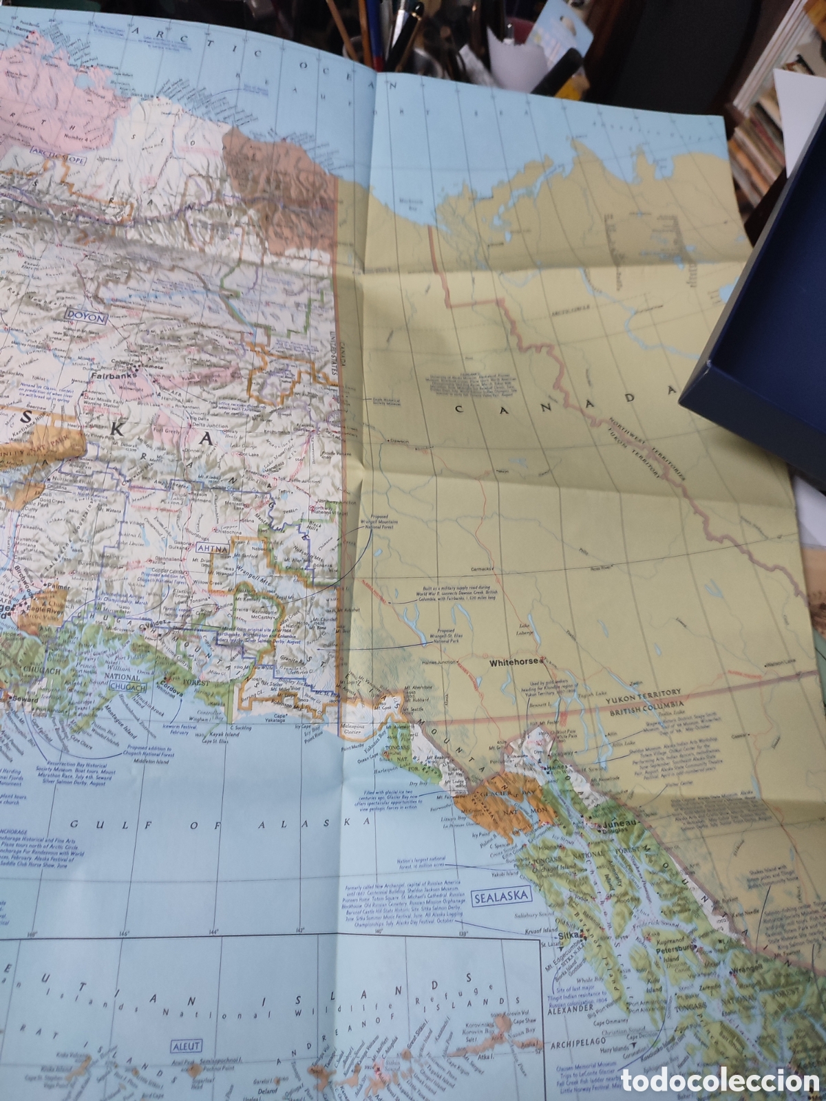 Mapas contempor&aacute;neos: Mapa Alaska National Geographic - Foto 5
