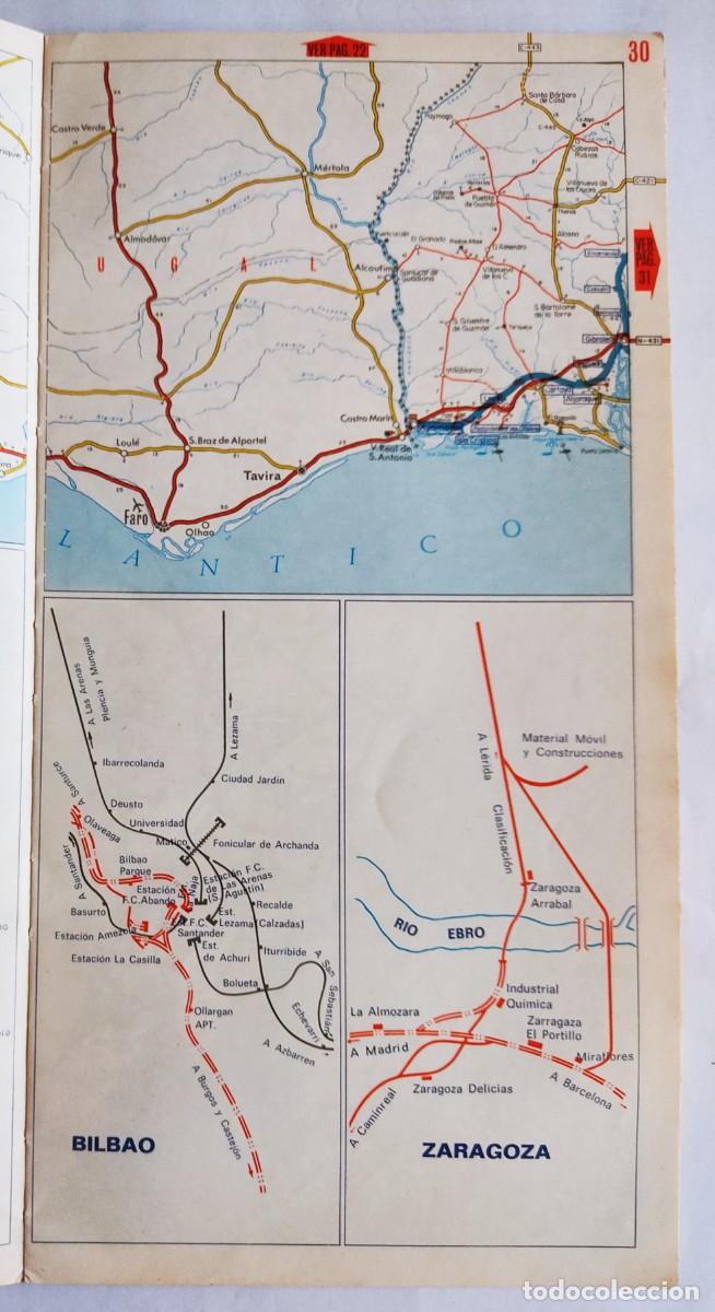 Mapas contempor&aacute;neos: MAPA COMUNICACIONES TERRESTRES DE ESPA&Ntilde;A - Foto 3
