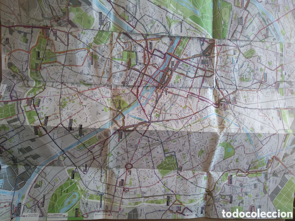 Mapas contempor&aacute;neos: GRAN PLAN DE PARIS RATP 1999 - Foto 6
