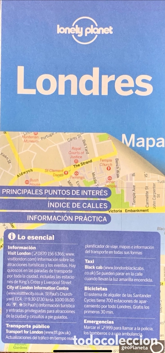 Mapas contempor&aacute;neos: Mapa. Londres. Lonely Planet. 2017. - Foto 1