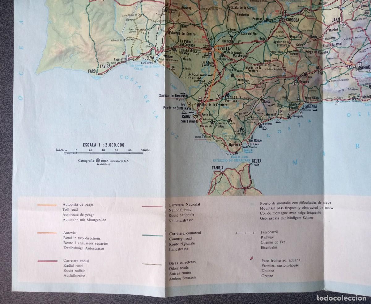 Mapas contempor&aacute;neos: Mapa De Comunicaciones Espa&ntilde;a - Foto 3