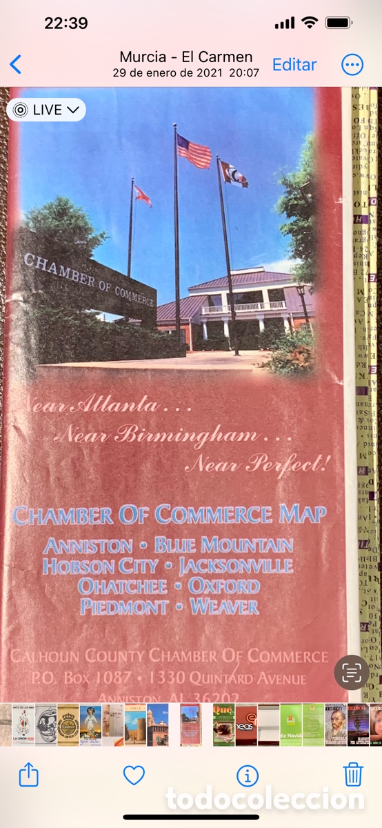 Mapas contempor&aacute;neos: Mapa. Calhoun County ALABAMA. 1998. - Foto 1