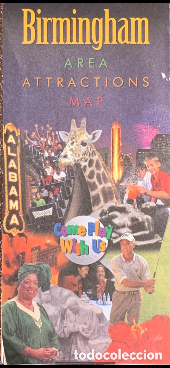 Mapas contempor&aacute;neos: Mapa. Birmingham. Alabama. 1999. - Foto 1