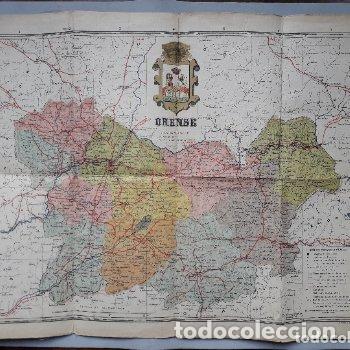Mapas contempor&aacute;neos: Mapa antiguo de la Provincia de Orense. - Foto 1