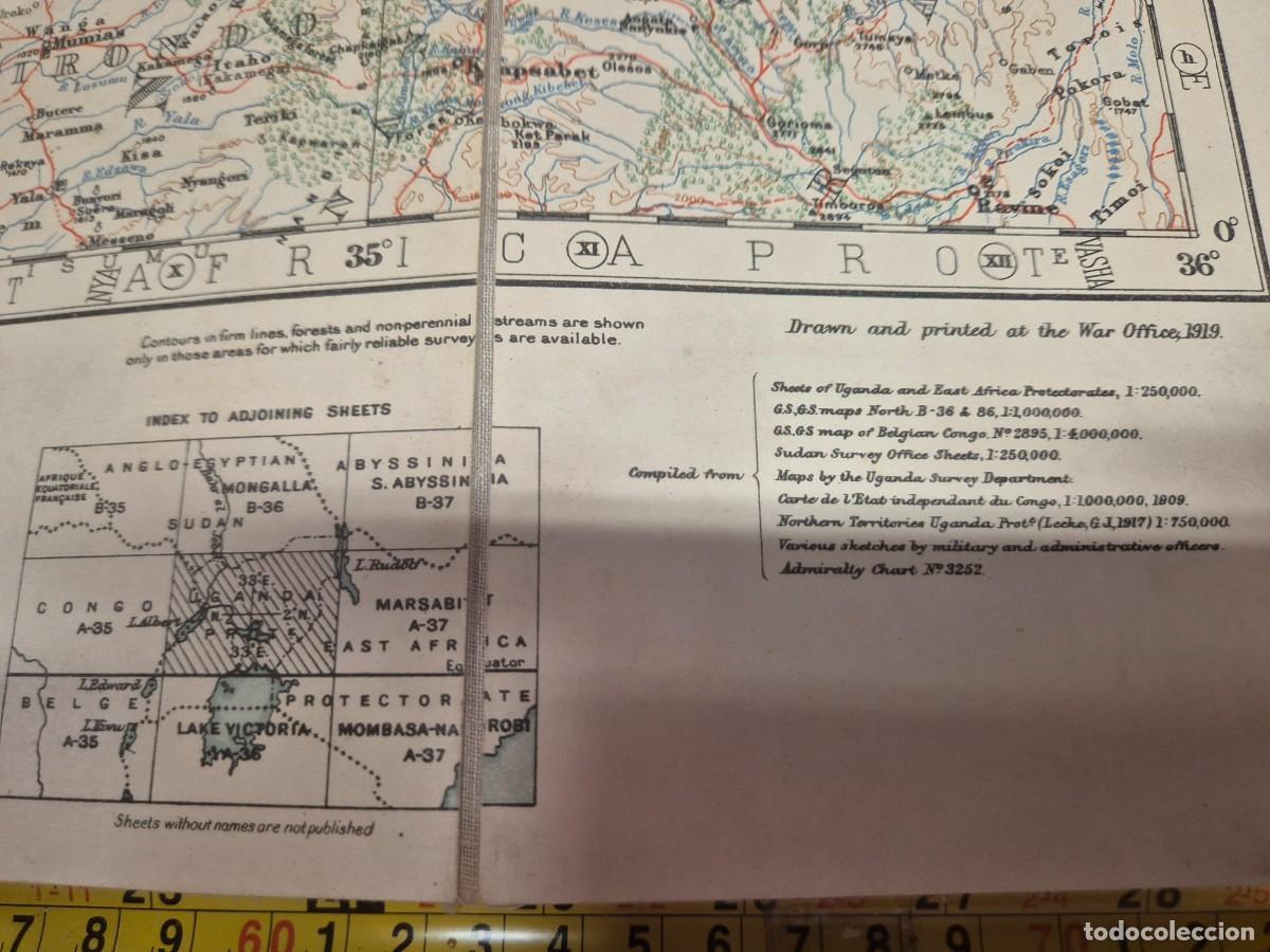 Mapas contempor&aacute;neos: Antiguo mapa ingles Uganda - Foto 4