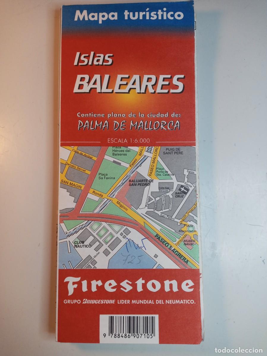 Mapas contempor&aacute;neos: mapa tur&iacute;stico Firestone, Islas Baleares, Espa&ntilde;a, - Foto 1