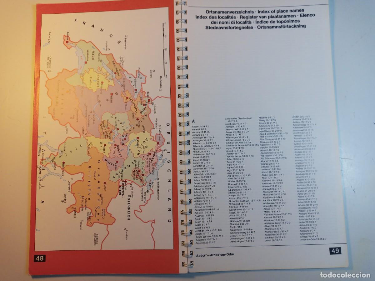 Mapas contempor&aacute;neos: mapa de bolsillo, Suiza, 1990 - Foto 3