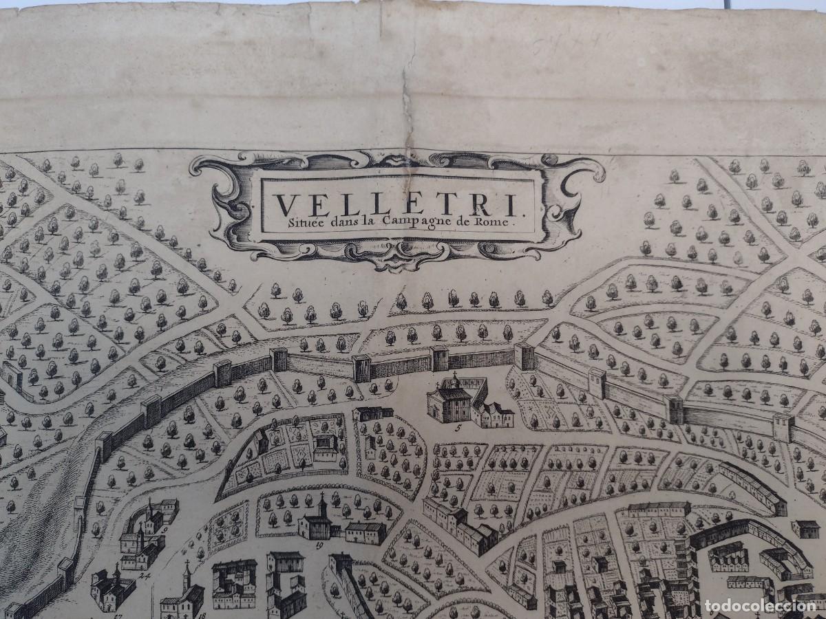 Mapas contempor&aacute;neos: MAPA VELLETRI - Pierre Mortier 1704 - Foto 2