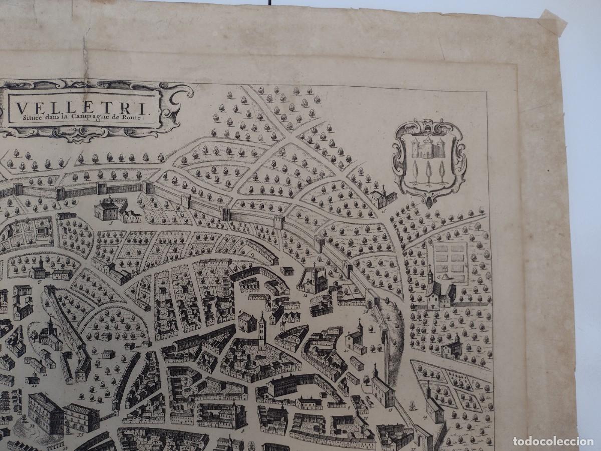 Mapas contempor&aacute;neos: MAPA VELLETRI - Pierre Mortier 1704 - Foto 5