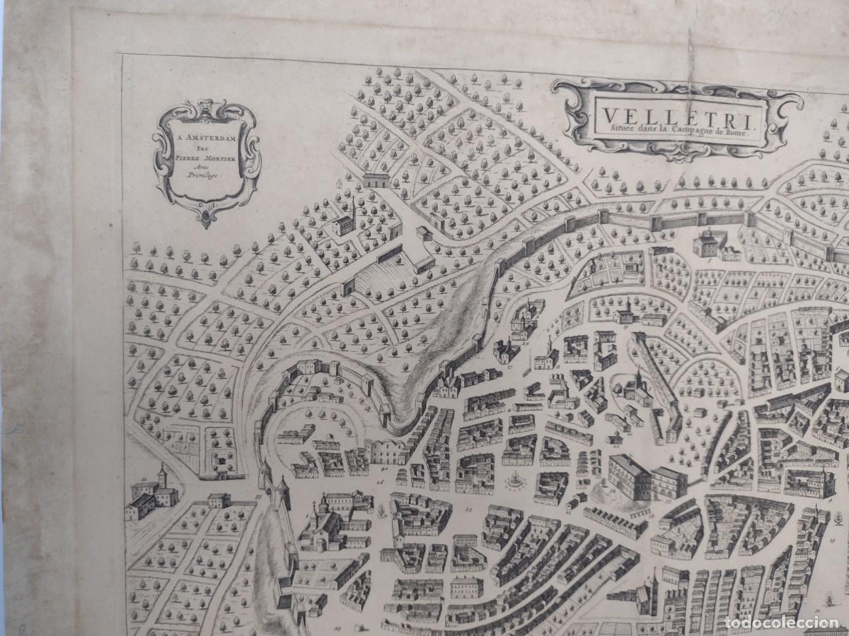 Mapas contempor&aacute;neos: MAPA VELLETRI - Pierre Mortier 1704 - Foto 7